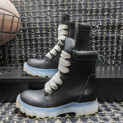 rick Platform men's shoes boots casual short boots owens