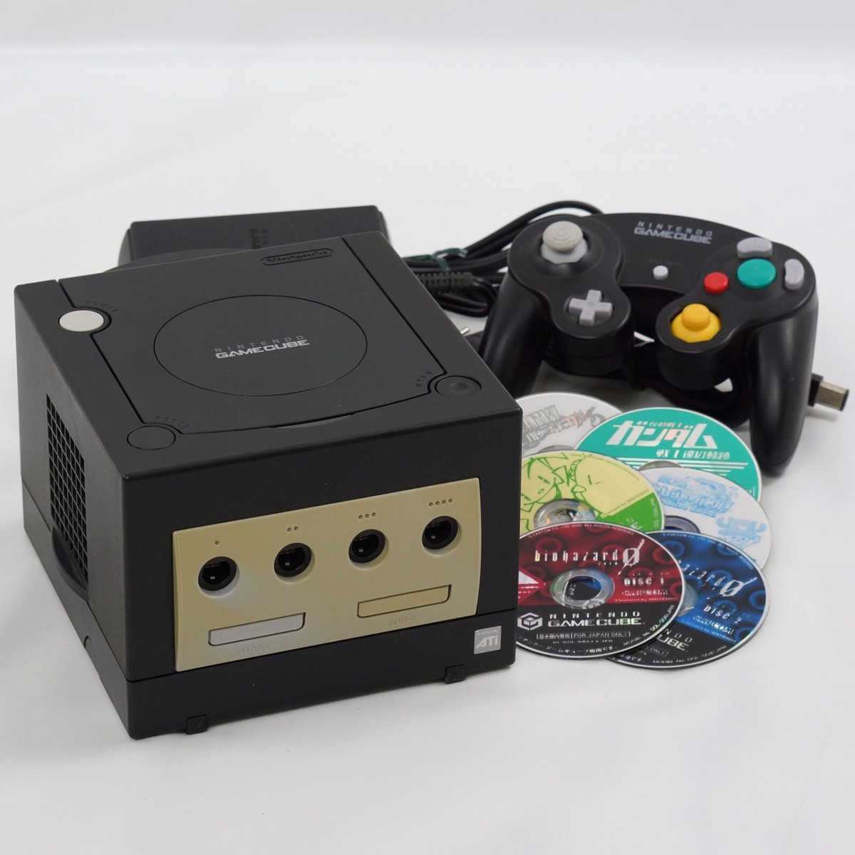 Nintendoゲームキューブ　DOL-001 ブラック【2】 Gamecube Black Console System DOL-001 For Japan Game CD FREE SHIP