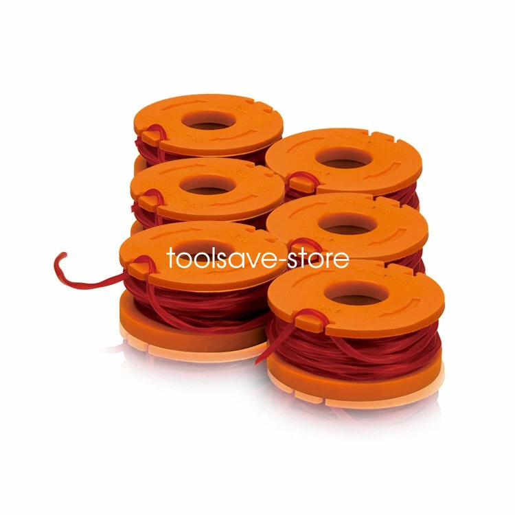 WORX Replacement Spool Line WA0010 6 Pack for all Worx Trimmer WG162 WG176 WG166 - Image 2 of 4