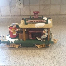 New Christmas Bright Holiday Express Ye Ol'e BAKERY train car HD METAL WHEELS