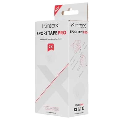 Kintex Sporttape Pro 6 Ruedas Estabilización Fijación Tobillo Mano 3,8 cm x 10 m