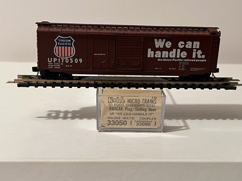 MICRO TRAINS 33050 UNION PACIFIC UP 50' ENCHUFE Y CAJA DR DESLIZANTE #170509 N | Zustand: New