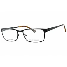 Banana Republic Men's Eyeglasses Satin Black Rectangular Frame Carlyle 0003 00