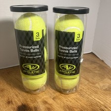 Lot 2x Athletic Works Tennis Balls, 3balls per pack NEW