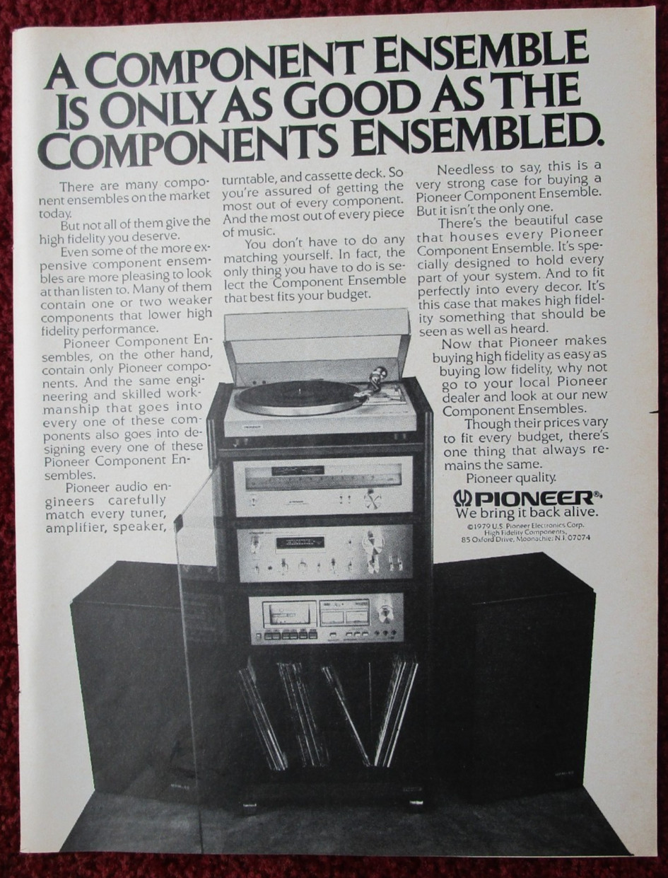 1980 PIONEER Component Ensemble ~ High Fidelity RACK Home St