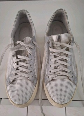 Remonte Damen Sneaker Schnürschuh Halbschuh Softfoam Einlage Weiß Silber 39