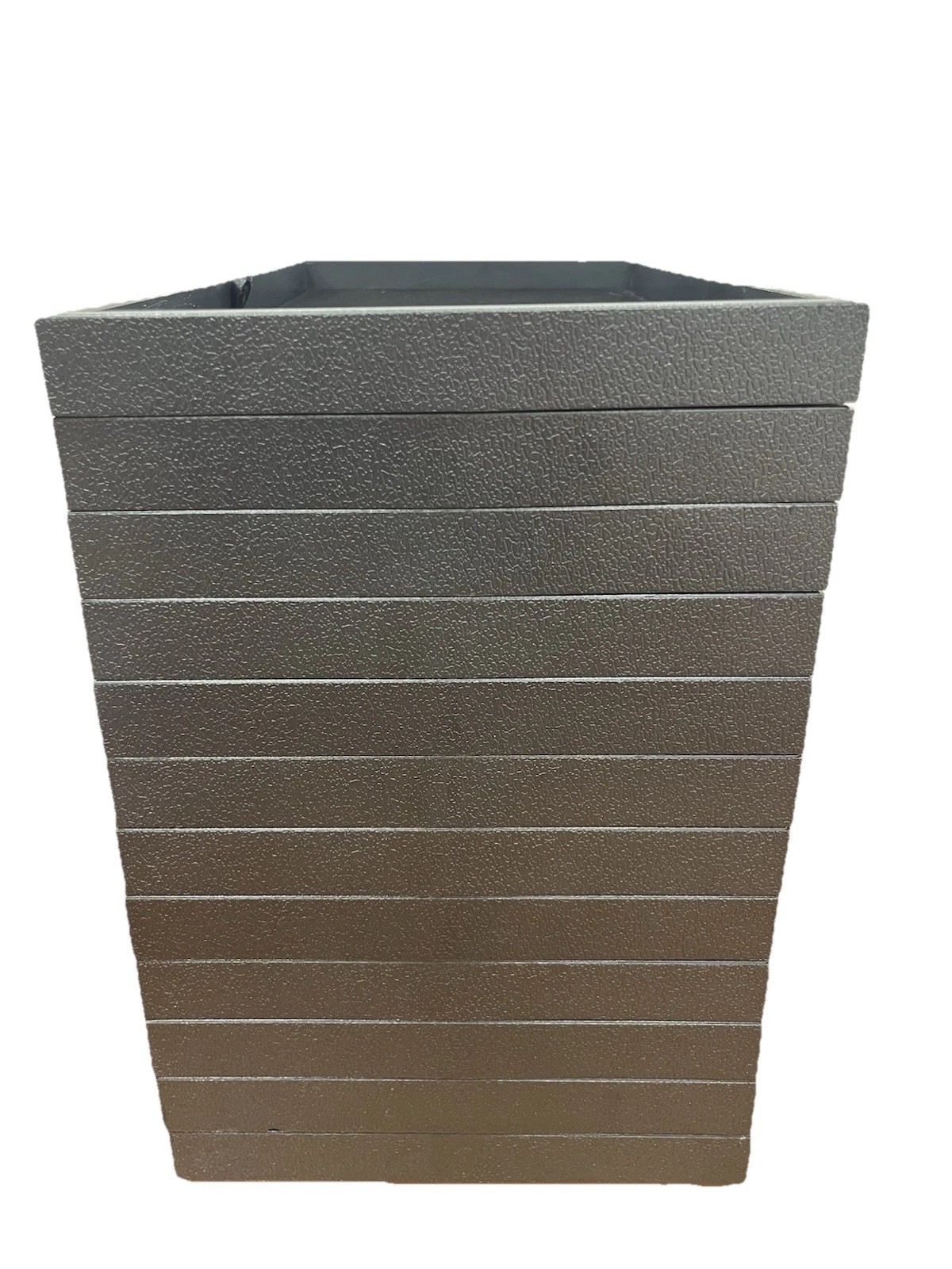 1" Standard Plastic Black Stackable Jewelry Display Tray With black velvet pad