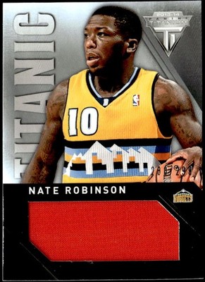 2013-14 Panini Titanium #40 Nate Robinson Titanic Threads Jumbo #/299 Jersey E1