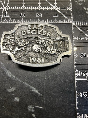 Decker Coal 1981 Belt Buckle 'East Decker' 1981 EUC