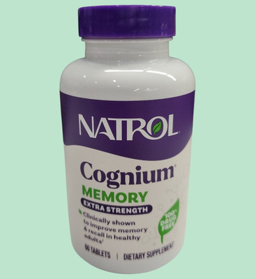 60 tablets COGNIUM Memory, EXTRA STRENGTH Natrol, Brain Health EXP. 10/2027