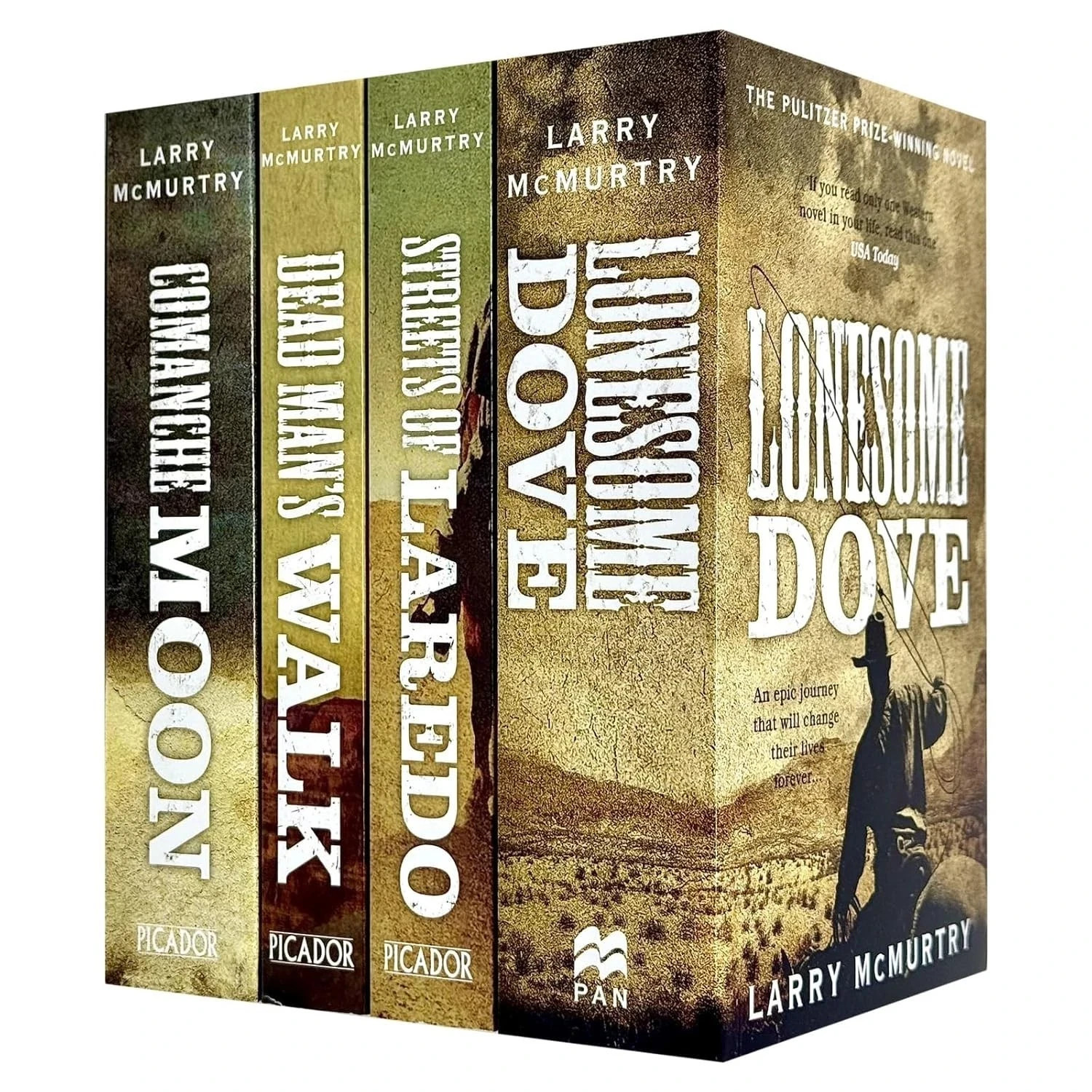 Lonesome Dove Series Collection 4 Books Set By Larry McMurtry NEW