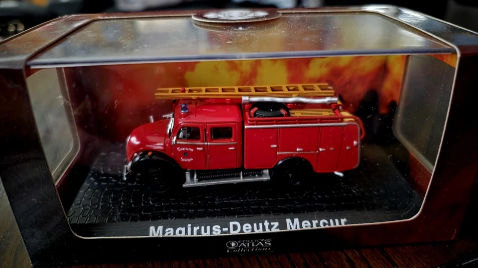Atlas 7147 001/005/006/015/016 Magirus-Deutz Mercur Fire Brigade Solingen X-25-4 Foto 4 de 4