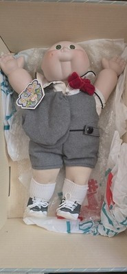 1985 Cabbage Patch Kids, 'Timothy David' 16'' Porcelain Doll w/ Org. Box & COA