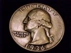 1936-S Washington Quarter,  Very Fine Grade.