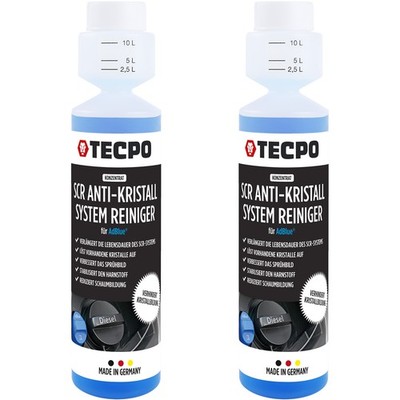 TECPO SCR ANTI-KRISTALL-ADDITIV KONZENTRAT 2x250ml ADBLUE REINIGER DIESELMOTOREN