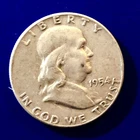 1954 Franklin Half Dollar circulated