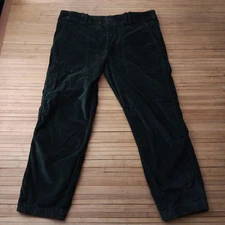 Citizens Of Humanity Mens Green Coruroy Jogger Style Pants Size 32 Fits 36/26