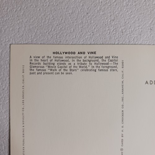 Postal cromada de Hollywood and Vine in California Walk Among The Stars sin publicar - Imagen 7 de 7
