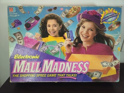 Electronic Mall Madness Board Game Milton Bradley 1996 Near Complete Not Working
