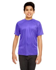 UltraClub 8420Y Youth Polyester Cool & Dry Sport Performance Interlock T-Shirt
