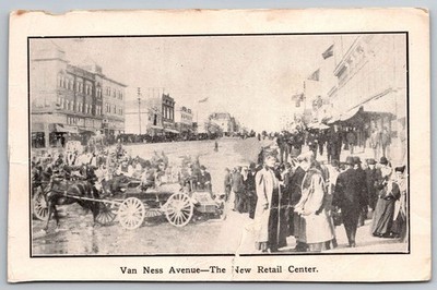 San Francisco, CA - Earthquake 1906 -- Van Ness Avenue - Sunday Examiner PC S