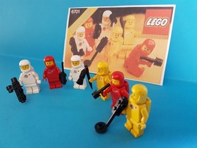 Lego Classic Space 6701 Minifigures Set Astronauts Complete 1980s