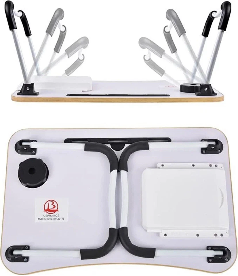 Uspharos Escritorio Portátil Patas Plegables Estudio Trabajo Cama LIQUIDACIÓN Foto 2 de 2
