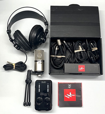 iRig Pro Duo Studio Suite Audio Recording Bundle -  Interface, Mic, Headphones