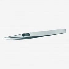 Gedore 722-1 Precision tweezers, flat, satin non-glare finish