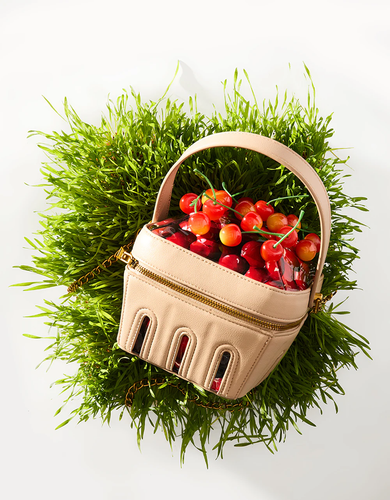 Bolso Bandolera Betsey Johnson Kitsch Mon Cereza Caja de Cerezas Nuevo con Etiquetas - Imagen 3 de 12