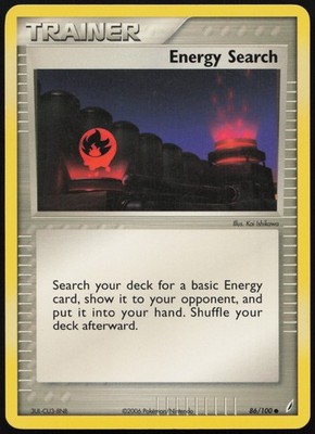 ENERGY SEARCH COMMON EX CRYSTAL GUARDIANS 86/100 ENGLISH GD 2006 POKEMON KARTE