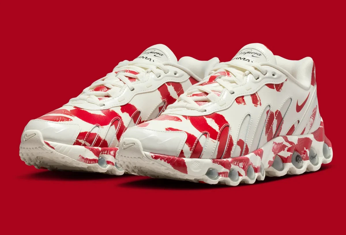 Vaquera × Nike Women's Air Max DN8 Red Nike Women's x Vaquera Air Max DN8 Shoes Sail Red IM4029-100