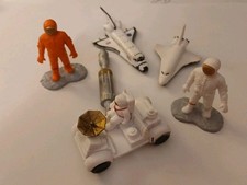 Astronaut Safari LTD Figures Mini Space Toy Spaceman Lot of 6 Shuttle Rover