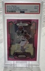 2023 Panini Prizm Chase Brown ROOKIE AUTO Pink PrizmPSA 9