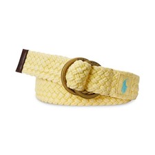 Polo Ralph Lauren Men's Braided Cotton Belt -Empire Yellow medium 59