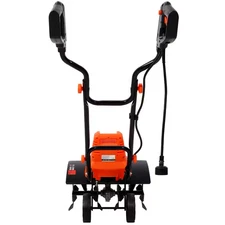 13. 5AMP Corded Tiller, 18 In. Width & 9 In. Depth with Wheels-Garden Cultivator