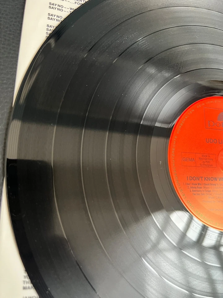 UDO LINDENBERG/I don't know who I should ..-LP-Vinyl: M-/Cover:NM/1st. D.1987 - Bild 4 von 4