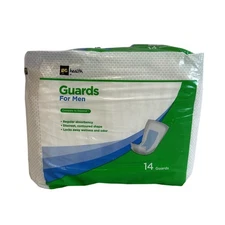 DG Health Guards For Men 14 Count Incontinence Guards Discreet Absorbency