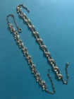 Vintage Silver  Costume Jewelry Lot Includes 2 Necklaces