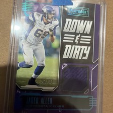 2020 PANINI PLAYBOOK Jared Allen Down & Dirty Blue Parallel 26/99