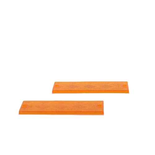 Peterson V487A Amber Reflector 4.375" x 1.125" Adhesive Compact Rectangle
