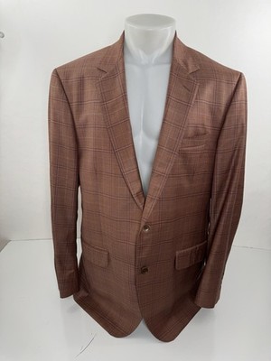 COPPLEY / Galen / REDA - WOOL Plaid 48 TALL Blazer Jacket - EXCELLENT