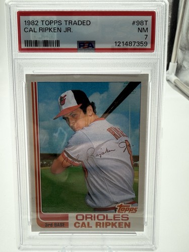 1982 Topps Traded Baltimore Orioles Cal Ripken JR. #98T PSA 7 (RC)