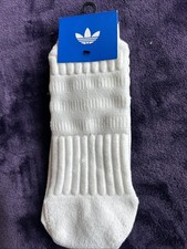 Adidas Unisex Single Crew Socks, White Size L