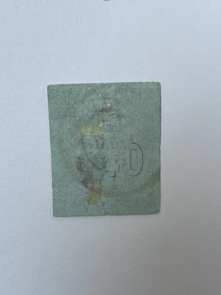 希腊 1864 可爱 * 鼻子斑点 * 40 紫丁香/蓝色 带背面图 二手 LE532 — 第 2/4 张图片