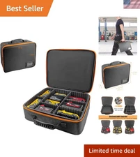 Durable Hard Battery Carrying Case with Custom Dividers for Power Tool Storage