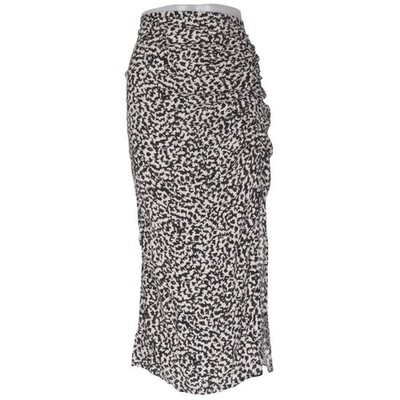 H&M, Maxirock, Größe: 48, Schwarz/Weiß, Viskose, Leopard, Damen #4tU