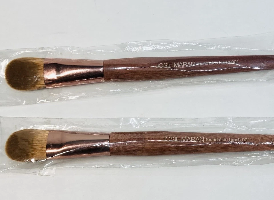 Cepillo Base Vibrancy Josie Maran 001 Tamaño Completo Nuevo (Lote de 2) Foto 2 de 3