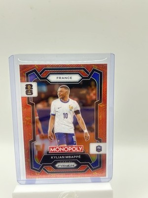 2026 Panini Prizm Monopoly World Cup France Kylian Mbappe #7 Orange Gold Icons