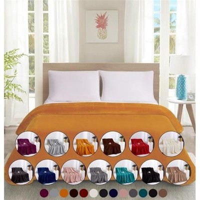 Großer Fleece Sofa / Bettüberwurf oder Decke in 13 Farben & 2 großen Größen